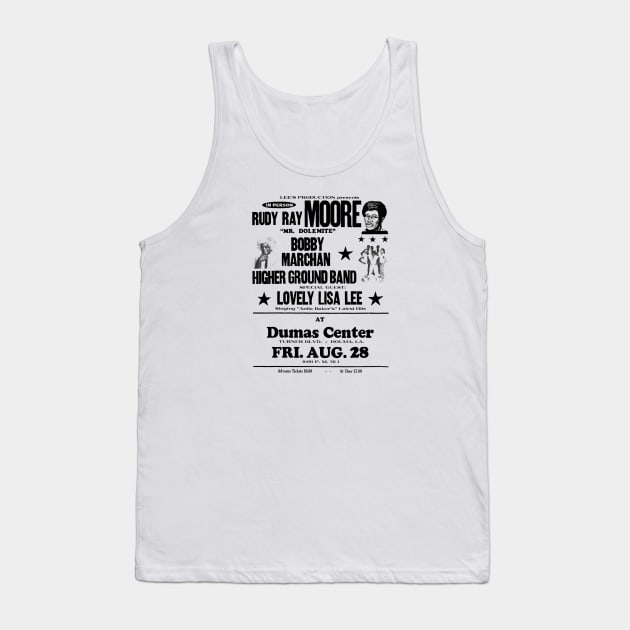 Rudy Ray Moore -- Live at Dumas Center! Tank Top by Scum_and_Villainy